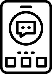 help linear style icon design vector image