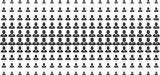 manager shape halftone array vector image