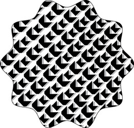 star with seamless pattern shapes background vector image