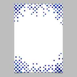 Dot pattern page template - design vector