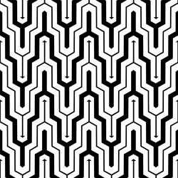 mixed lines ziggurat pattern design vector image