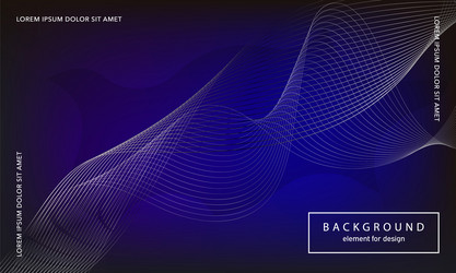 abstract background wave element for design vector image