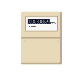 Analog electrical power meter Royalty Free Vector Image