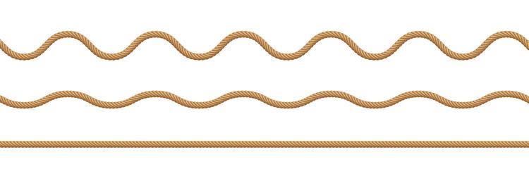 rope string realistic jute cord hemp twisted vector image