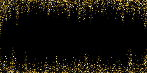 gold triangles luxury sparkling confetti scattere Vector Image