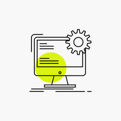 internet layout page site static line icon vector image