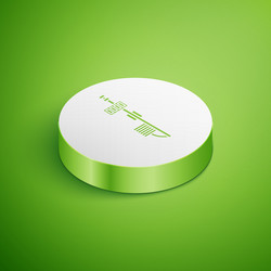 isometric standalone sensor icon isolated on green vector image