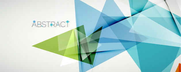 geometric abstract background color triangle vector image