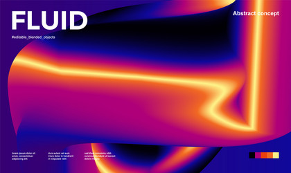 abstract design template with flow shapes vector image