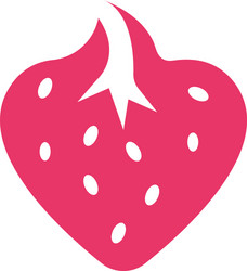 Strawberry icon logo Royalty Free Vector Image