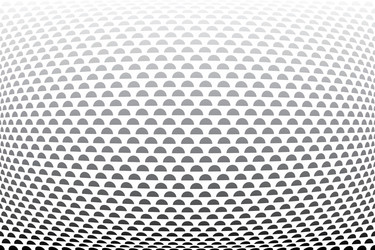 Convex Half Circles Pattern vector image