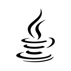 java programming language emblem vector image