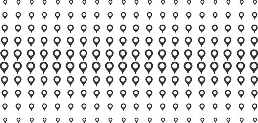map marker shape halftone pattern vector image