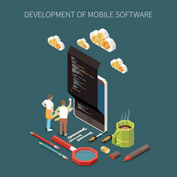 programming development concept vector image