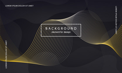 abstract background wave element for design vector image