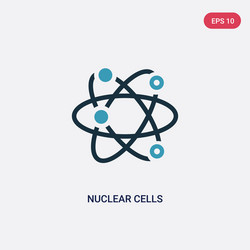 two color nuclear cells icon from user interface vector image