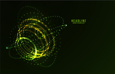 abstract futuristic hud 3d object vector image