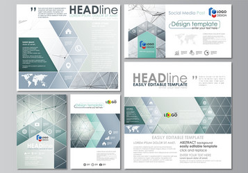 Abstract Science & Technology Templates vector image