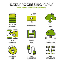 cloud computing internet technology online vector image