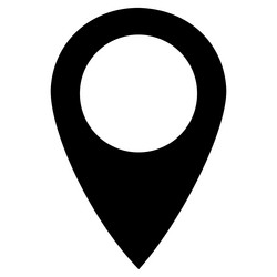 modern gps map pointer icon indicating a specific vector image