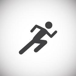 running related icon on background for graphic vector image