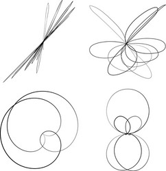 abstract geometric lineart lines design element vector image