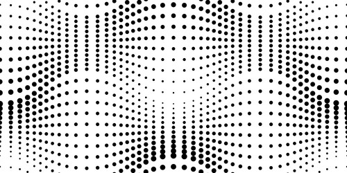 polkadot halftone wavy seamless pattern abstract vector image