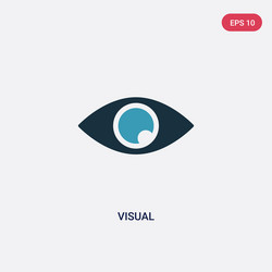 two color visual icon from user interface concept vector image