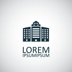 Building Icon - Simple Structure vector image