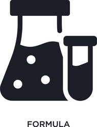 formula isolated icon simple element from science vector image