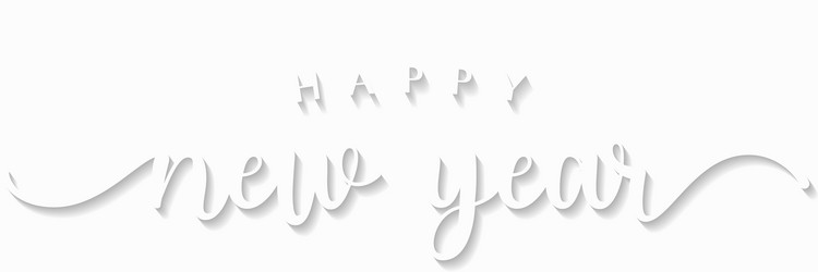 happy new year 2021 lettering calligraphy vector image
