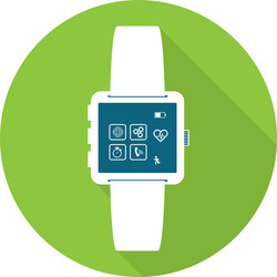 smartwatch button thumbnail icon image vector image