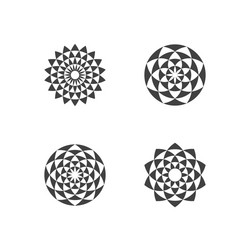 Circular Fractal Patterns vector image