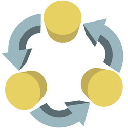 Workflow Circular Arrows vector image