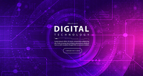 abstract digital technology futuristic circuit ai vector image