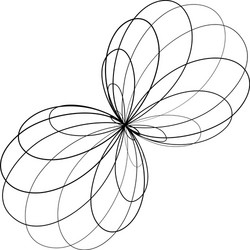 abstract geometric lineart lines design element vector image