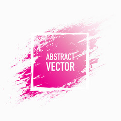 Abstract Pink Splash Watercolor Vector Image