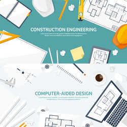 engineering and architecture vector image