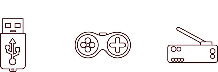 gamepad videogame console vector image