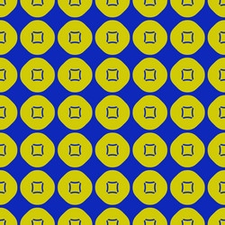 geometric seamless pattern with circles squares vector image