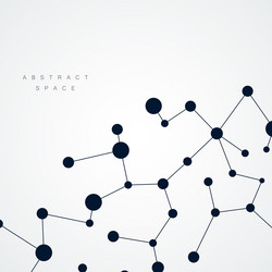 Molecular Network Connection vector image