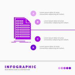 bill excel file invoice statement infographics vector image