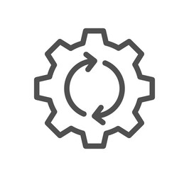 Gear related icon vector