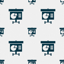 graph icon sign seamless abstract background vector image
