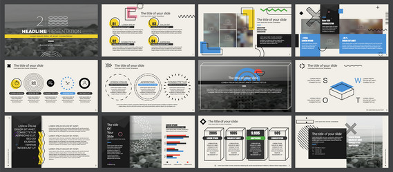 Presentation Templates - Creative Elements vector image