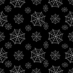 Seamless pattern with spiderweb vector