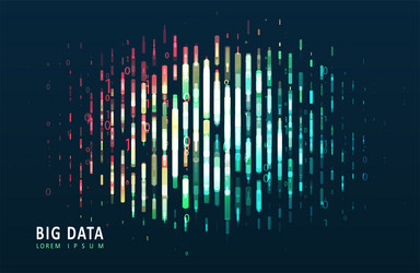 stream of encoded data vector image