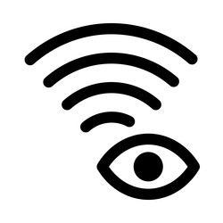 streaming live video via wireless connection vector image