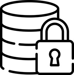 database access style vector image