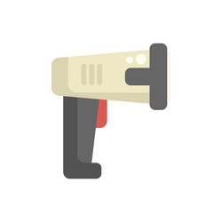 handheld barcode scanner scanning bar code icon vector image